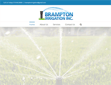 Tablet Screenshot of bramptonirrigation.ca